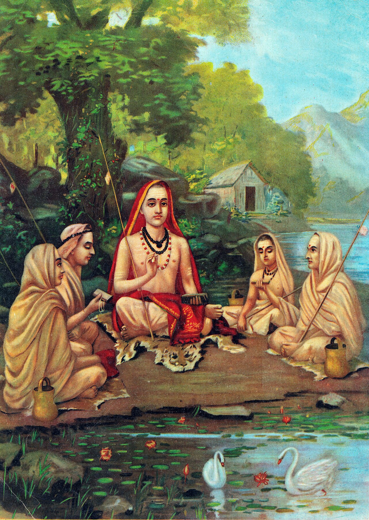 Shankaracharya by Raja 
        Ravi 
        Varma, Indian painting