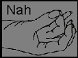 Thumb touching ring finger