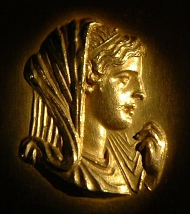 Roman medallion of Olympias